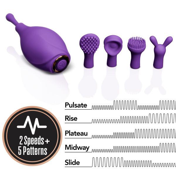 Lush Juna Vibrator with 3 Attachments by Blush Novelties