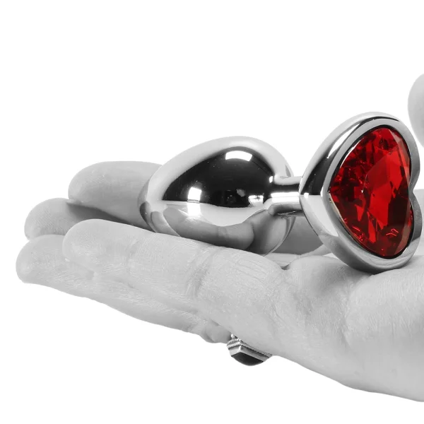 Booty Sparks Red Heart Gem Anal Plug — image 12 of 25