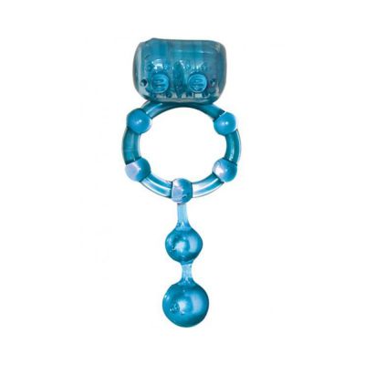 Macho Ultra Erection Keeper Blue Vibrating Cock Ring