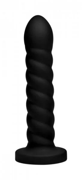 Supple Swirl 21X Remote Control Silicone Dildo Black