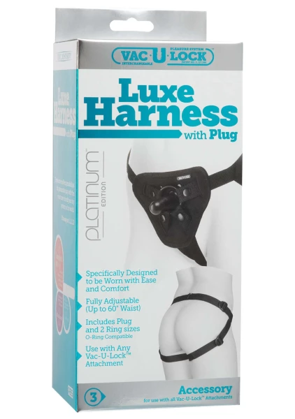 Vac-U-Lock™ Platinum - Luxe Harness with Plug