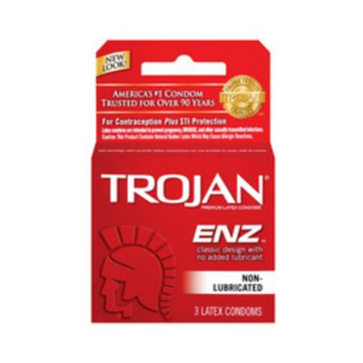 Trojan Enz Non Lubricated Condoms Box of 3