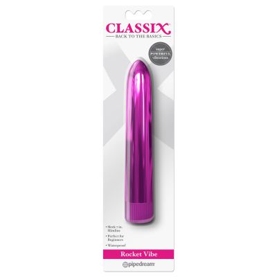 Rocket 7 Metallic Vibrator Pink