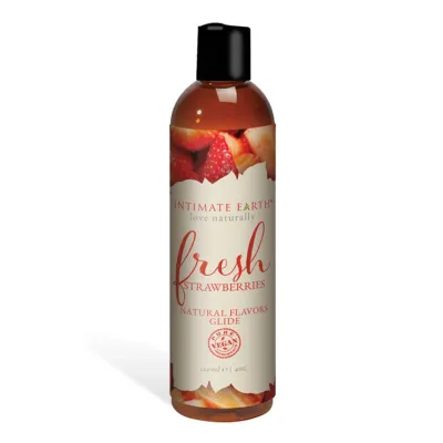Intimate Earth Fresh Strawberries 120ml Flavoured Glide