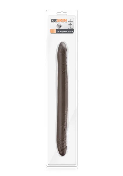 Dr. Skin - 16 Inch Double Dildo - Chocolate