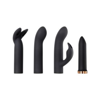 Four Play Interchangeable Bullet Vibrator with 3 Attachments by Evolved
