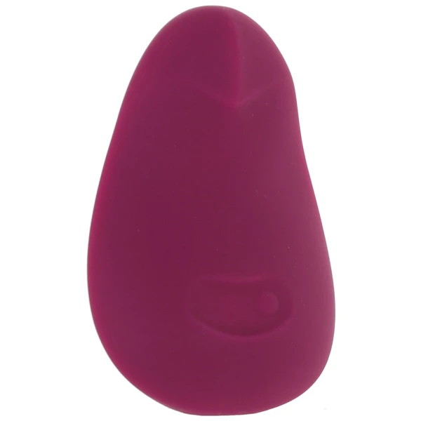 POM Silicone Rechargeable Flexible Waterproof Vibrator by Dame - Plum