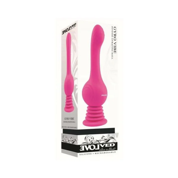 Luxury Vibrators: Evolved Gyro Vibe Rechargeable Gyrating Silicone Vibrator Pink