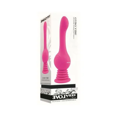 Luxury Vibrators Evolved Gyro Vibe Rechargeable Gyrating Silicone Vibrator Pink