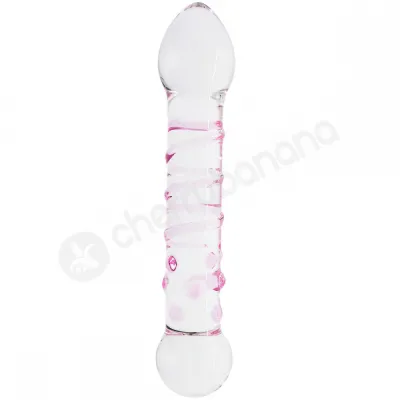 Crystal Pleasures Glass Spiral Pleasure Double Dildo