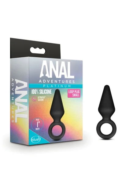 Anal Adventures Platinum - Silicone Loop Plug - Small