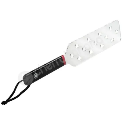 Saffron Clear Acrylic Spanker With Die Cut Holes