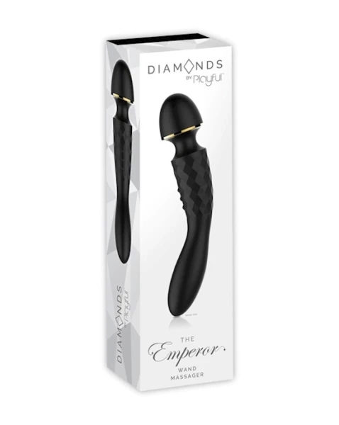 Diamonds - The Emperor Wand Massager (Black)