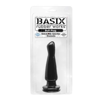 Basix Rubber Works Butt Plug Black