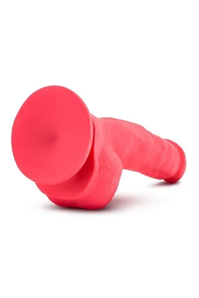 Ruse Shimmy Silicone Suction Cup Dildo by Blush Novelties - Cerise