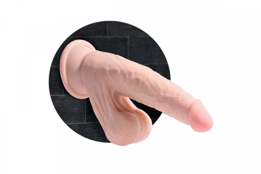 King Cock Plus 7” Cock with Swinging Balls
