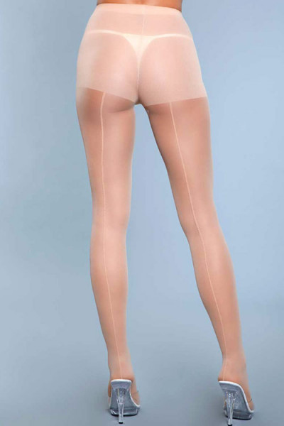 Be Wicked Walk Right Out Nude Pantyhose with Back Seam
