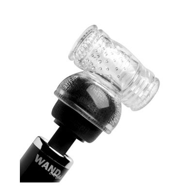 North Star Enhanced Sensation Male Stroker Wand Attachment Clear