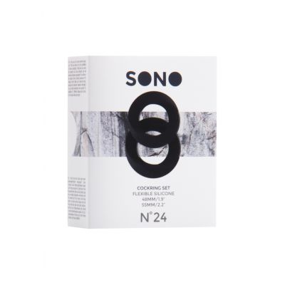 No 24 Cockring Set Black Cock Ring Shop