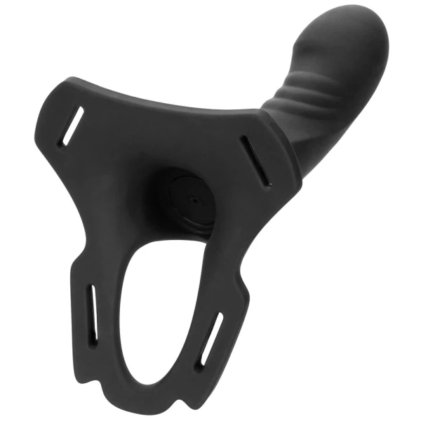 Boundless Multi-Purpose Harness With Rechargeable Vibrating Silicone Probe By CalExotics