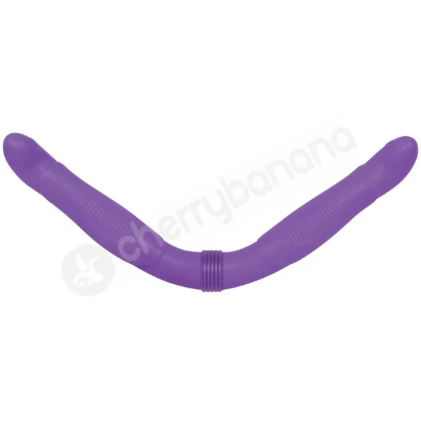 Double Trouble Purple Vibrating Dildo