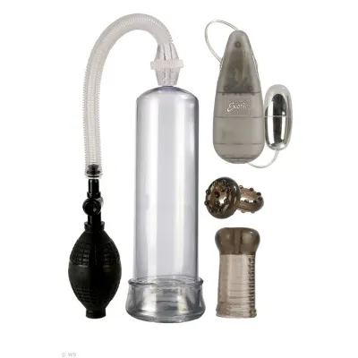 California Exotic Sta Hard Erector 4 Piece Penis Pump Set with Stroker Cock Ring Bullet Vibe