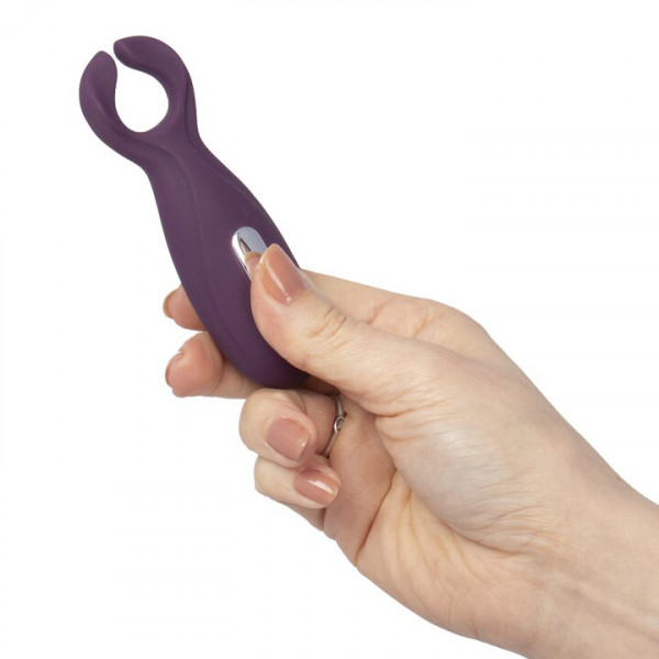 Bondara Purple Silicone Rechargeable Vibrating Nipple & Clit Stim — image 4 of 4
