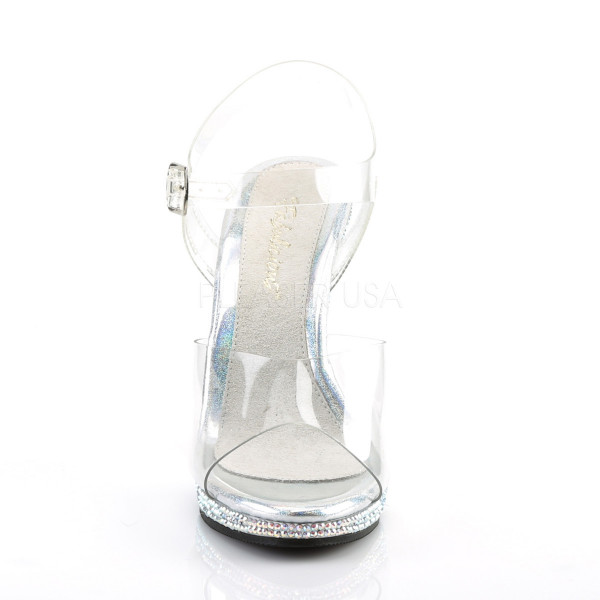 4 1/2 inches Heel, 1/2 inches PF Ankle Strap Sandal