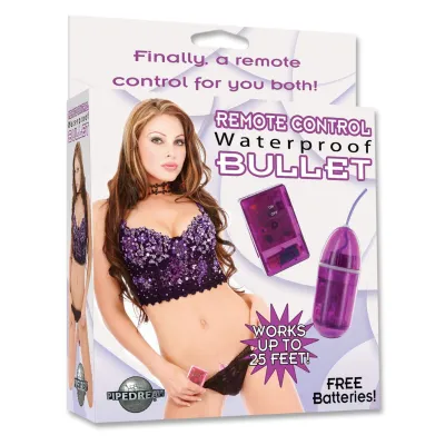 Waterproof Remote Control Bullet Purple