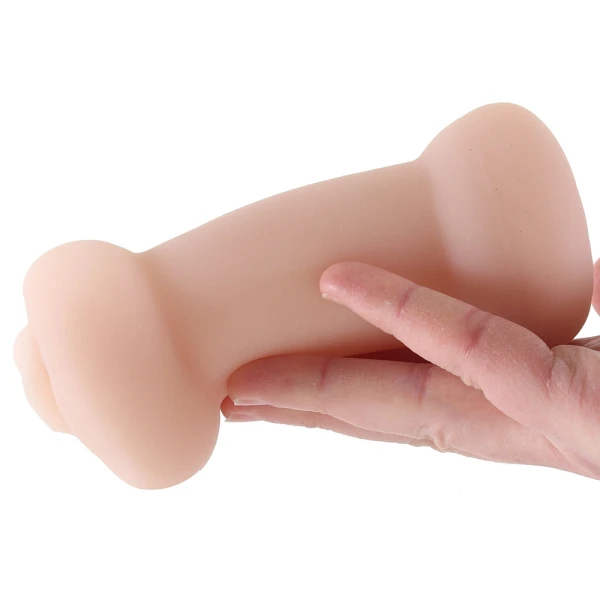 EnLust Tasha Dual Ended Glow In The Dark Vagina & Anal Penis Masturbator By Blush - Vanilla