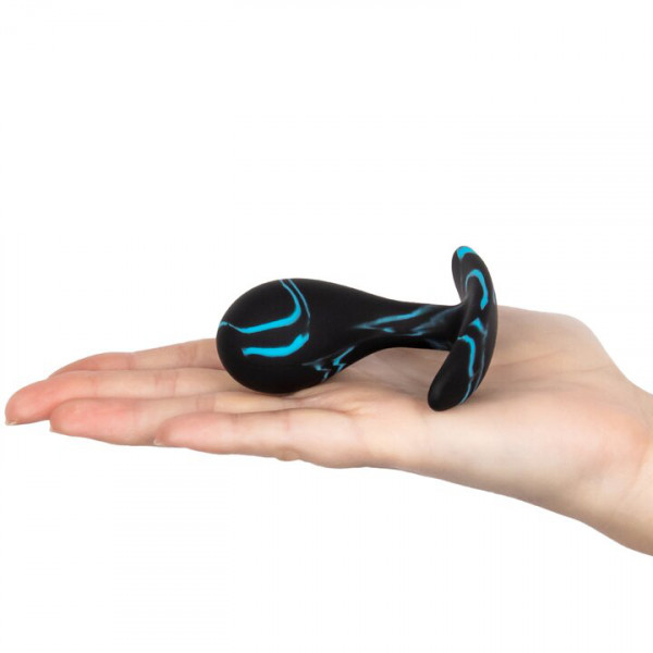 Mon Amour Black Marble Silicone P-Spot Plug - 2.2, 2.5 or 3 Inch — image 4 of 5