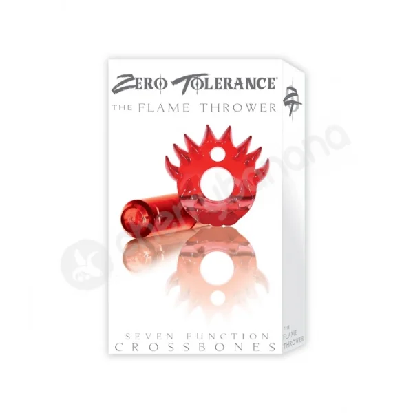 Crossbones The Flame Thrower Red Cock Ring