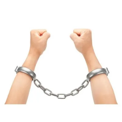 Prowler RED Heavy Duty Metal Handcuffs Stainless Steel
