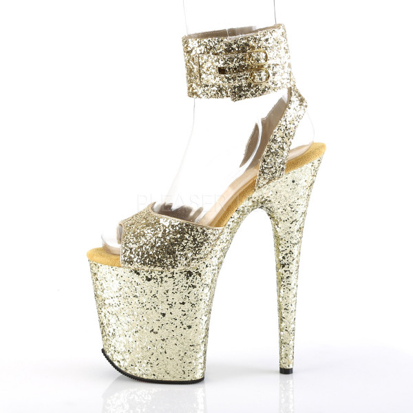 8 inches Heel, 4 inches PF Glitter Ankle Strap Sandal — image 11 of 25
