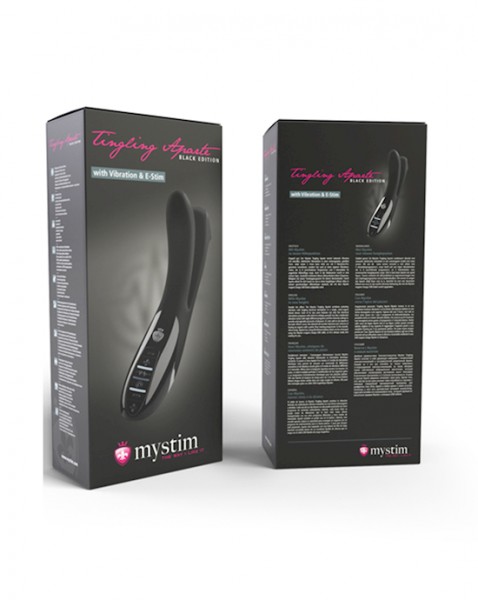 Tingling Aparte E-stim Vibrator - Black