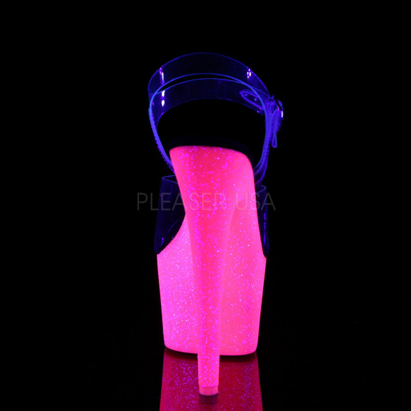 7 inches Heel, 2 3/4 inches PF Ankle Strap Sandal w/ UV Effect — image 4 of 4
