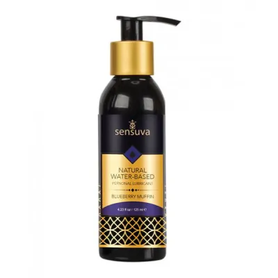 Sensuva Natural Water Based Personal Moisturizer 4 23 Oz Blueberry Muffin