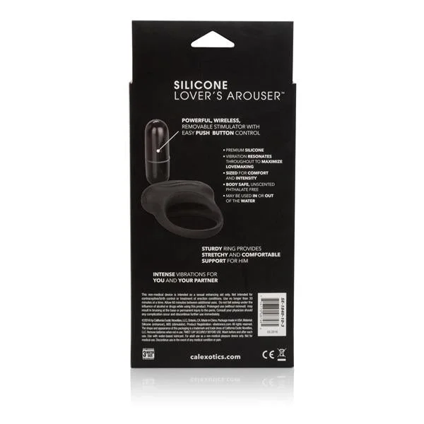Silicone Lovers Arouser Black Vibrating Ring — image 7 of 8