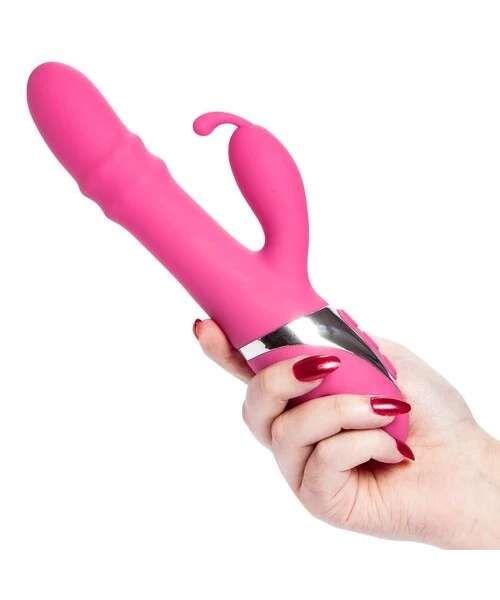 Bondara Rub It Pink 3 Function Rolling Bead Rabbit Vibrator — image 6 of 6