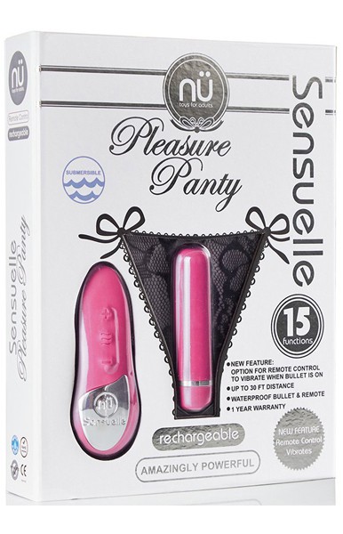NU Sensuelle Rechargeable Pleasure Lace-Up Panty Vibrator
