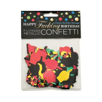 Happy Fucking Birthday Fu Finger Confetti