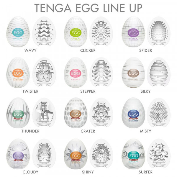 Tenga Egg Variety Pack Hard Boiled Strokers 6 Pack