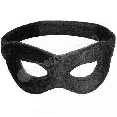 Ouch Black Velvet Velcro Adjustable Open Eye Mask