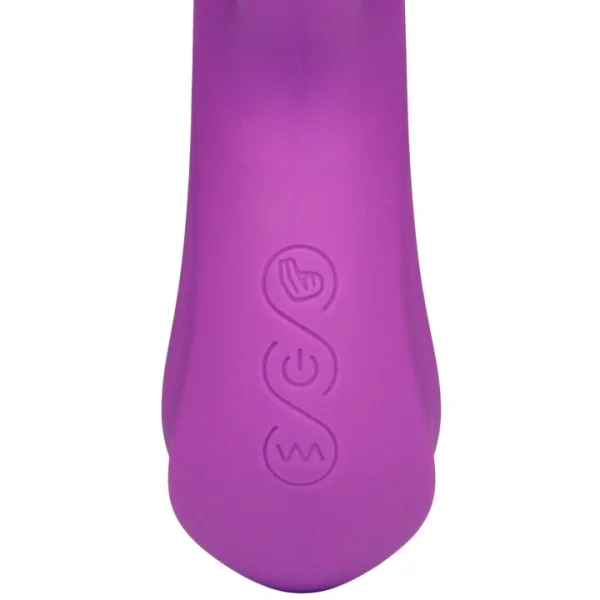 Bondara Cum Hither Purple Silicone 15 Function Rabbit Vibrator — image 4 of 6