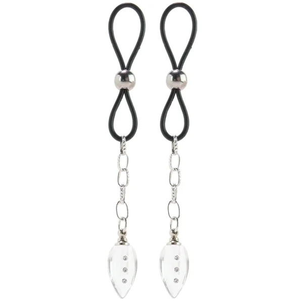 Nipple Play Non-Piercing Nipple Jewelry - Crystal Teardrop