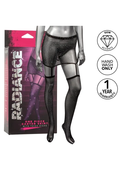 Radiance One Piece Garter Skirt with Thigh Highs