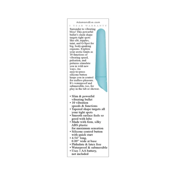 A&e Eve's Teal Blissful Bullet