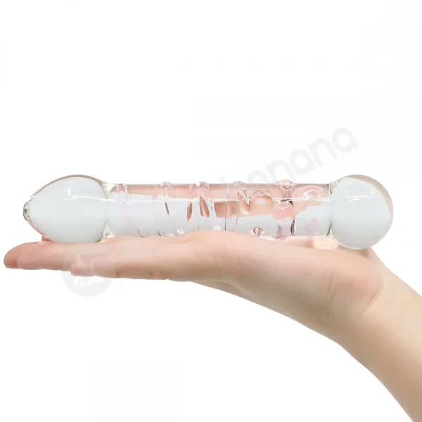 Crystal Pleasures Glass Spiral Pleasure Double Dildo
