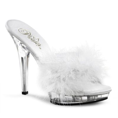 LIP 101 8 5 Stiletto Heel PF Marabou Slipper