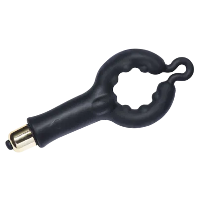 4US Vibrating Cock Ring Black